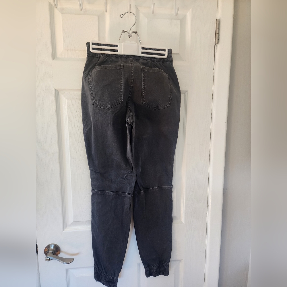 SPANX Stretch Twill Cargo Jogger, "washed black", small - Picture 4 of 7